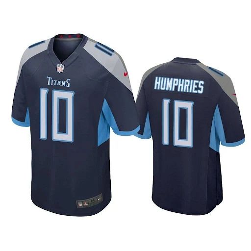 Men Tennessee Titans #10 Adam Humphries Navy Nike Game NFL Jersey